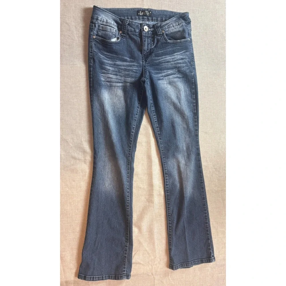 LEI‎ Ashley Trouble Bootcut Y2K Denim RN89083 Vtg